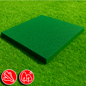 Резиновая плитка 100х100х2см зеленый яркий 11342 IronBull