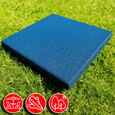 Резиновая плитка 50х50х4,5см рельефное основание IronBull 