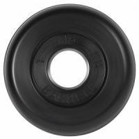Диск для штанги 1кг d=31мм черный MB-PltB31-1 MB Barbell