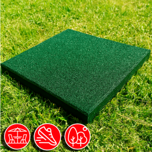 Резиновая плитка 50х50х4,5см зеленый 13539 IronBull