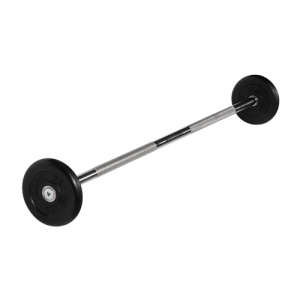 Штанга неразборная 10 кг d=25мм черная  MB-BarMW-B10 MB Barbell