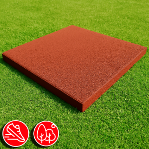 Резиновая плитка 100х100х2см терракотовый 06539 IronBull