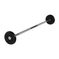 Штанга неразборная 10 кг d=25мм черная MB-BarMW-B10 MB Barbell