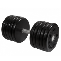 Гантель неразборная с вращающейся ручкой классик 54кг MB-FdbEM-B54 MB Barbell