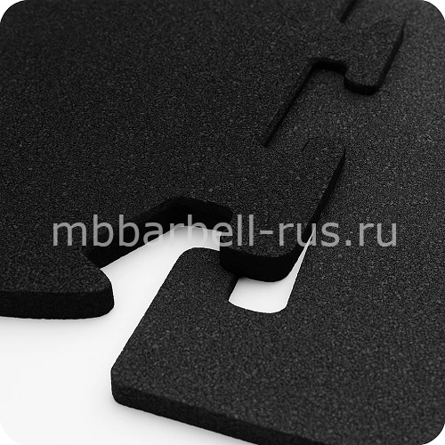 Плитка пазл 50х50х0,6 см черная эластичное решение для пола