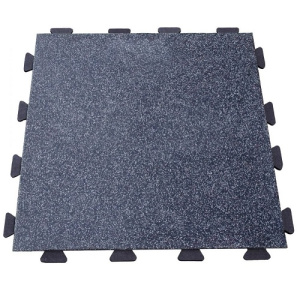 Резиновая плитка 100х100х2,5см скрытый замок ласточкин хвост серый 10095 IronBull