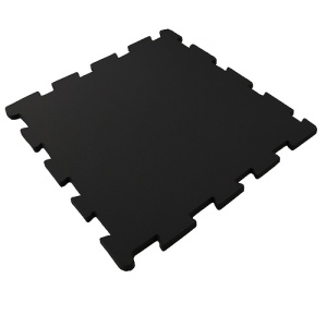 Резиновое плитка 97х97х0,8см Пазл черный 11555 IronBull