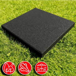 Резиновая плитка 50х50х3см черный 13505 IronBull