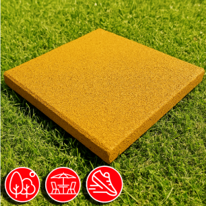 Резиновая плитка 50х50х3см желтый 13479 IronBull