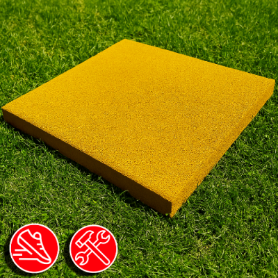 Резиновая плитка 100х100х1,5см ровное основание IronBull