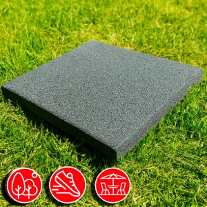 Резиновая плитка 50х50х3см серый 13501 IronBull