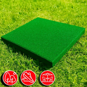 Резиновая плитка 50х50х2см зеленый яркий 13495 IronBull