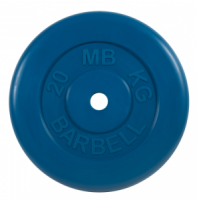 Диск для штанги 20кг d=26мм синий MB-PltC26-20 MB Barbell