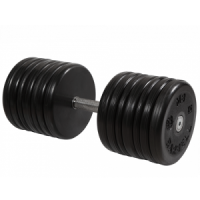 Гантель неразборная с невращающейся ручкой классик 59 кг MB-FdbEM-BN59 MB Barbell