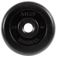 Диск для штанги 2,5кг d=31мм черный MB-AtletB31-2,5 MB Barbell
