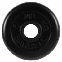 Диск для штанги 5кг d=50мм черный MB-PltB51-5 MB Barbell