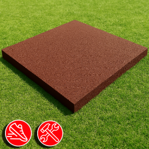 Резиновая плитка 100х100х1,5см коричневый 13440 IronBull