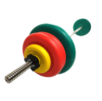 Штанга разборная цветная d=30мм 48,3 кг MB-B30-48,3-1250 MB Barbell