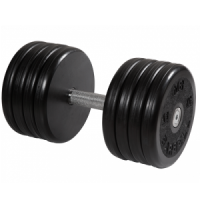 Гантель неразборная с вращающейся ручкой классик 43кг MB-FdbEM-B43 MB Barbell