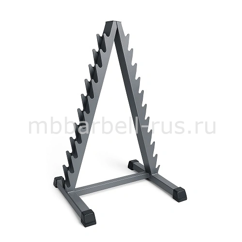 Стойка для хранения хромированных гантелей елочка MB 1.03 MB Barbell