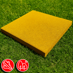 Резиновая плитка 100х100х2см желтый 06545 IronBull