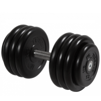 Гантель неразборная с невращающейся ручкой профи 36 кг MB-FdbM-BN36 MB Barbell