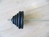Штанга разборная черная d=30мм 54,9 кг MB-B30-54,9-1500 MB Barbell