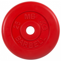 Диск для штанги 25кг d=50мм красный MB-PltC51-25 MB Barbell