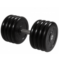 Гантель неразборная с невращающейся ручкой профи 41 кг MB-FdbM-BN41 MB Barbell