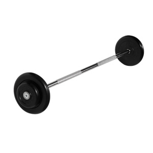 Штанга неразборная 17,5 кг d=25мм черная  MB-BarMW-B17,5 MB Barbell