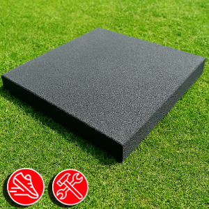 Резиновая плитка 100х100х1,5см серый 13438 IronBull