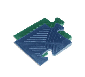 Уголок резиновый для бордюра 12мм MB-MatB-Cor12 синий MB Barbell