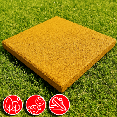 Резиновая плитка 50х50х5см рельефное основание IronBull