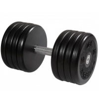 Гантель неразборная с невращающейся ручкой классик 43 кг MB-FdbEM-BN43 MB Barbell
