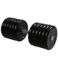 Гантель неразборная с невращающейся ручкой профи 61 кг MB-FdbM-BN61 MB Barbell