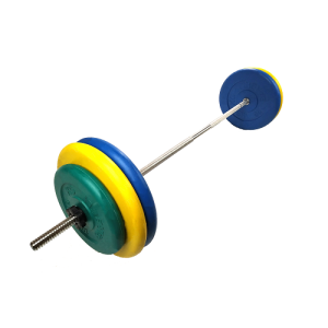 Штанга разборная цветная d=30мм 97,4 кг MB-B30-97,4-1500 MB Barbell