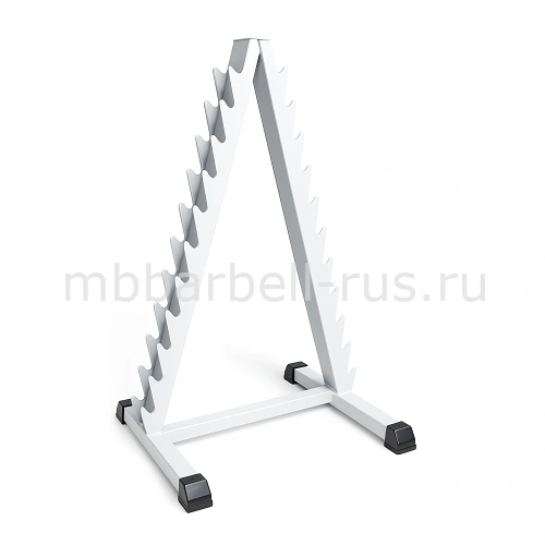 Стойка для хранения хромированных гантелей елочка MB 1.03 MB Barbell