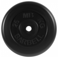 Диск для штанги 25кг d=31мм черный MB-PltB31-25 MB Barbell