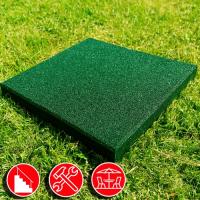 Резиновая плитка 50х50х1,5см ровное основание IronBull