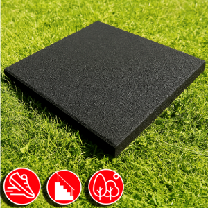 Резиновая плитка 50х50х2см черный 13472 IronBull