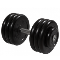 Гантель неразборная с невращающейся ручкой профи 33,5 кг MB-FdbM-BN33,5 MB Barbell