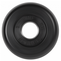 Диск для штанги 1кг d=26мм черный MB-PltB26-1 MB Barbell