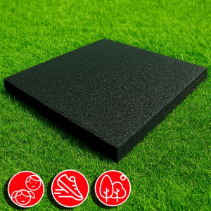 Резиновая плитка 100х100х6см черный 11517 IronBull