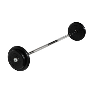 Штанга неразборная 20 кг d=25мм черная MB-BarMW-B20 MB Barbell