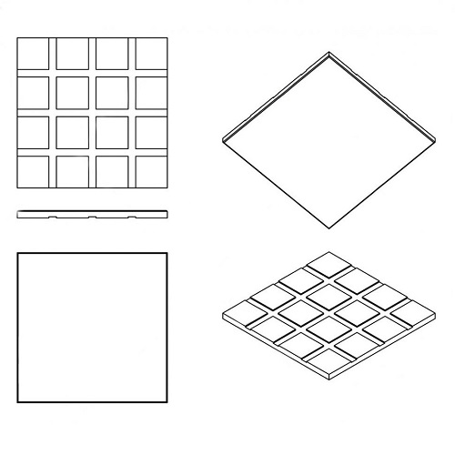 Резиновая плитка IronBull 100х100х1,5см ярко-зелёный покрытие для спортплощадок, дачи, тротуаров