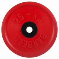 Диск для штанги 25кг d=50мм евро-классик красный MB-PltCE-25 MB Barbell
