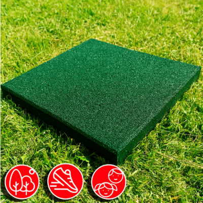 Резиновая плитка 50х50х4см рельефное основание IronBull