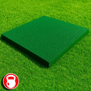 Резиновая плитка 100х100х2,5см зеленый яркий 13453 IronBull