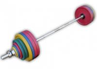 Штанга олимпийская цветная евро-классик d=50мм 150 кг HARD  MB-CE50-150-2200 MB Barbell
