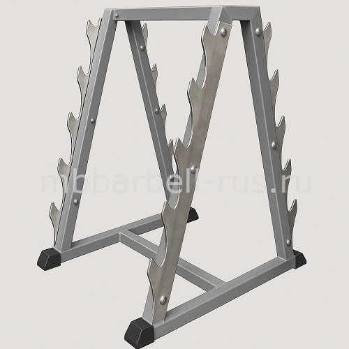 Стойка для хранения грифов на 10 позиций MB 1.17 MB Barbell